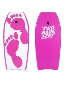Two Bare Feet 42" Future Print Quad Bodyboard And Bag Bundle 11 Two Bare Feet 42" Future Print Quad Bodyboard And Bag Bundle -Ocean Glide Ready front and back raspberry 3