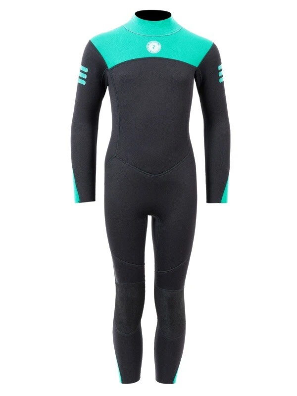Two Bare Feet Glider 2.5mm Full Length Junior Wetsuit (Teal) 1 Two Bare Feet Glider 2.5mm Full Length Junior Wetsuit (Teal)