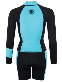 Two Bare Feet Harmony 3mm Jacket & Shorts Set (Black/Mint) -Ocean Glide Ready harmony jacket and shorts set black mint 5