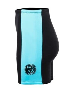 Two Bare Feet Womens Harmony 3mm Wetsuit Shorts (Black/Mint) -Ocean Glide Ready harmony shorts black mint 3