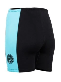 Two Bare Feet Womens Harmony 3mm Wetsuit Shorts (Black/Mint) -Ocean Glide Ready harmony shorts black mint 4