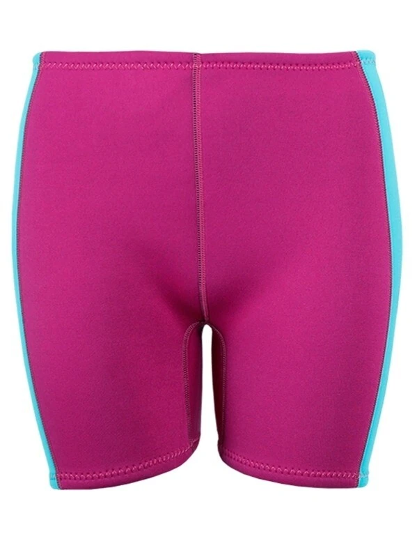 Two Bare Feet Womens Harmony 3mm Wetsuit Shorts (Raspberry / Aqua) 1 Two Bare Feet Womens Harmony 3mm Wetsuit Shorts (Raspberry / Aqua)