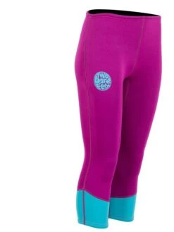Two Bare Feet Womens Harmony 3mm Capri Wetsuit Pants (Raspberry / Aqua) -Ocean Glide Ready harmony capri pants mint raspberry 8