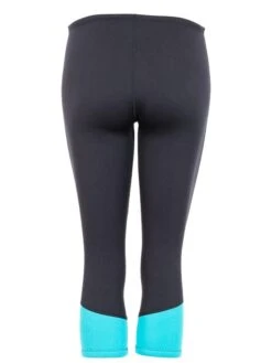Two Bare Feet Womens Harmony 3mm Capri Wetsuit Pants (Black / Mint) -Ocean Glide Ready harmony pants black aqua 5