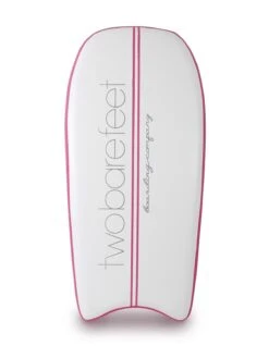 Two Bare Feet Boarding Co. 44" Inflatable Bodyboard - Board Only (Pink) 5 Two Bare Feet Boarding Co. 44" Inflatable Bodyboard - Board Only (Pink) -Ocean Glide Ready inflatable bodyboard pink bottom