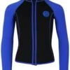 Two Bare Feet Mens Heritage Pursuit 3mm Wetsuit Jacket (Blue / Black)