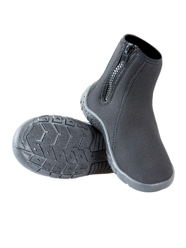 Neoprene Zipped Junior Wetsuit Aqua Boots (Black) 2 Neoprene Zipped Junior Wetsuit Aqua Boots (Black) - Image 2