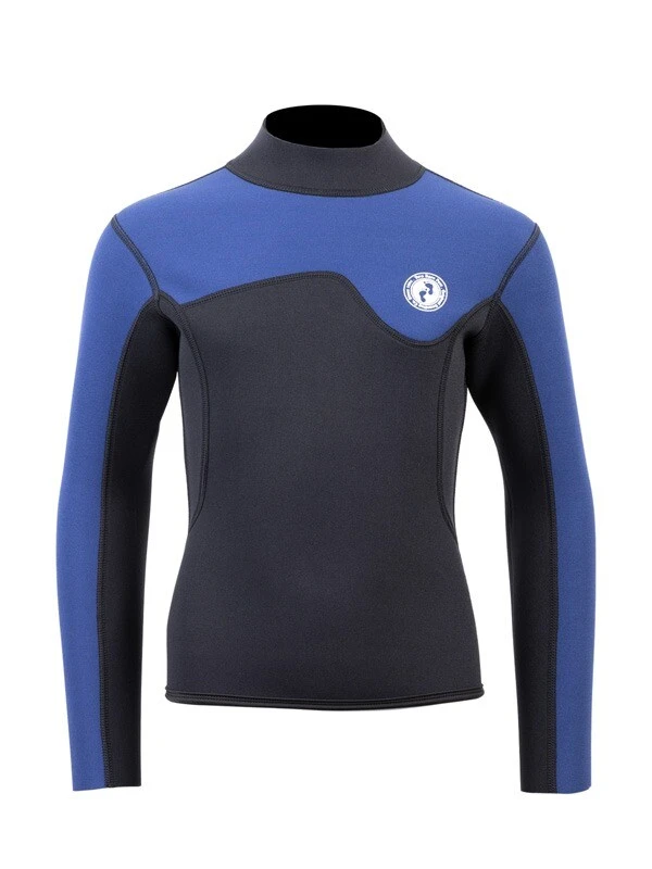 Two Bare Feet Junior Aspect 2.5mm Back Zip Jacket (Black/Blue) 1 Two Bare Feet Junior Aspect 2.5mm Back Zip Jacket (Black/Blue)