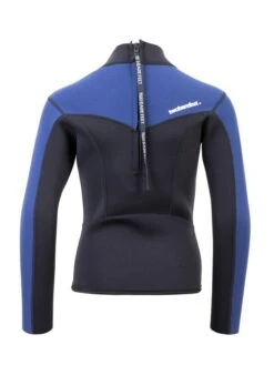 Two Bare Feet Junior Aspect 2.5mm Back Zip Jacket (Black/Blue) 12 Two Bare Feet Junior Aspect 2.5mm Back Zip Jacket (Black/Blue) -Ocean Glide Ready kids aspect back zip jacket black blue denim 5