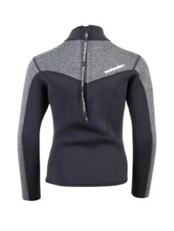 Two Bare Feet Junior Aspect 2.5mm Back Zip Jacket (Black/Grey) -Ocean Glide Ready kids aspect back zip jacket black delta 5