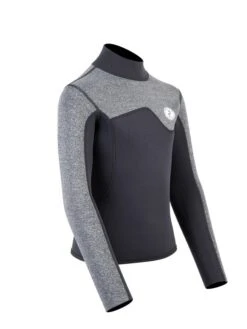 Two Bare Feet Junior Aspect 2.5mm Back Zip Jacket (Black/Grey) -Ocean Glide Ready kids aspect back zip jacket black delta 8