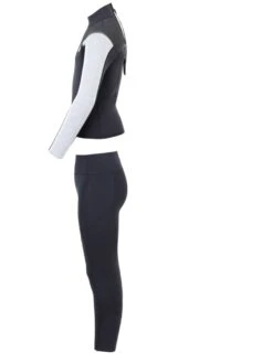 Two Bare Feet Junior Aspect 2.5mm Back Zip Jacket & Pants Set (Black/Grey/Grey) -Ocean Glide Ready kids aspect back zip jacket black grey grey vista pants 4