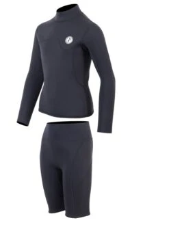 Two Bare Feet Junior Aspect 2.5mm Back Zip Jacket & Shorts Set (Black) 10 Two Bare Feet Junior Aspect 2.5mm Back Zip Jacket & Shorts Set (Black) -Ocean Glide Ready kids aspect back zip jacket black grey grey vista shorts 3