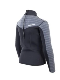 Two Bare Feet Junior Aspect 2.5mm Back Zip Jacket (Black/Grey Stripe) -Ocean Glide Ready kids aspect back zip jacket black grey stripe 6
