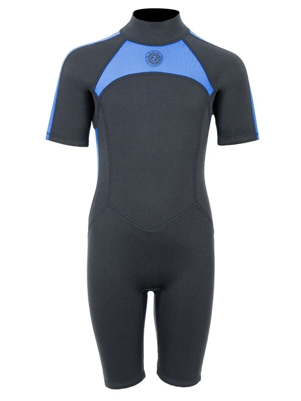 Two Bare Feet Flare 2.5mm Junior Superstretch Shorty Wetsuit (Blue) 1 Two Bare Feet Flare 2.5mm Junior Superstretch Shorty Wetsuit (Blue)