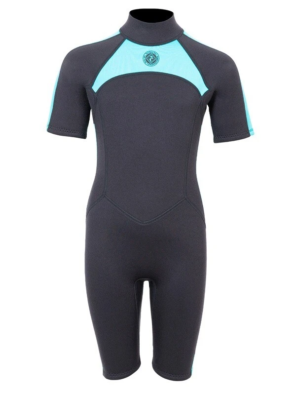 Two Bare Feet Flare 2.5mm Junior Shorty Superstretch Wetsuit (Mint) 1 Two Bare Feet Flare 2.5mm Junior Shorty Superstretch Wetsuit (Mint)