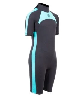 Two Bare Feet Flare 2.5mm Junior Shorty Superstretch Wetsuit (Mint) 16 Two Bare Feet Flare 2.5mm Junior Shorty Superstretch Wetsuit (Mint) -Ocean Glide Ready kids flare shorty mint 8
