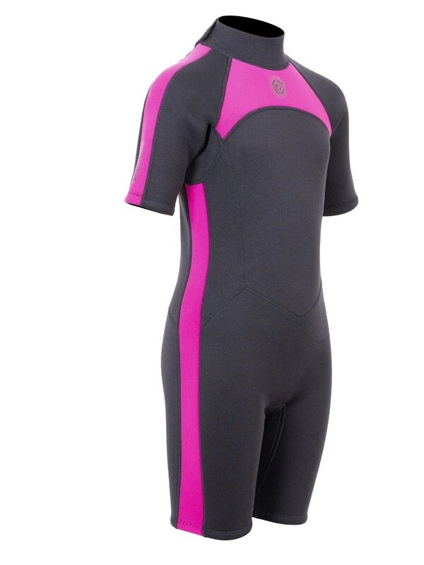 Two Bare Feet Flare 2.5mm Junior Shorty Superstretch Wetsuit (Raspberry) 8 Two Bare Feet Flare 2.5mm Junior Shorty Superstretch Wetsuit (Raspberry) - Image 8
