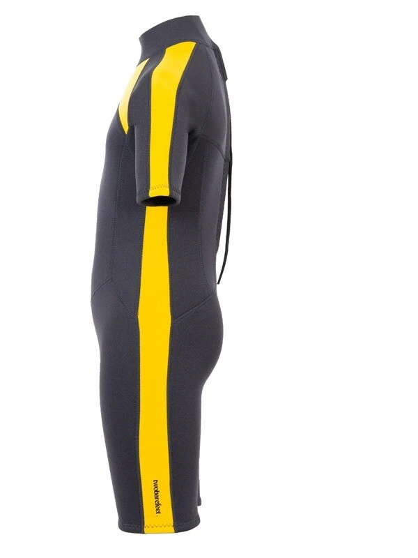 Two Bare Feet Flare 2.5mm Junior Shorty Superstretch Wetsuit (Yellow) 3 Two Bare Feet Flare 2.5mm Junior Shorty Superstretch Wetsuit (Yellow) - Image 3