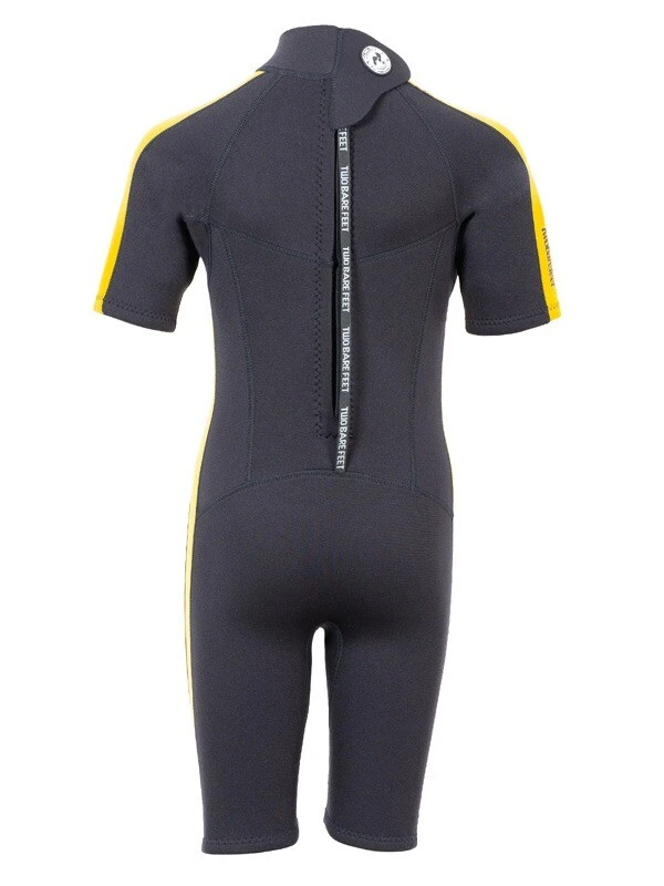 Two Bare Feet Flare 2.5mm Junior Shorty Superstretch Wetsuit (Yellow) 5 Two Bare Feet Flare 2.5mm Junior Shorty Superstretch Wetsuit (Yellow) - Image 5