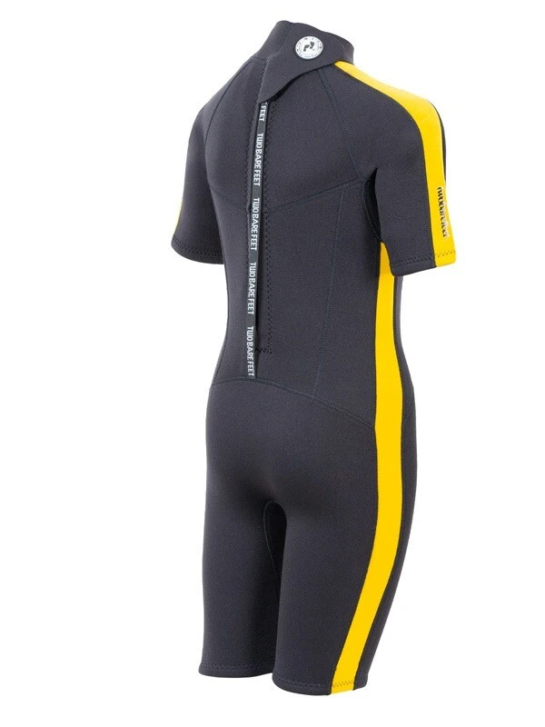 Two Bare Feet Flare 2.5mm Junior Shorty Superstretch Wetsuit (Yellow) 6 Two Bare Feet Flare 2.5mm Junior Shorty Superstretch Wetsuit (Yellow) - Image 6