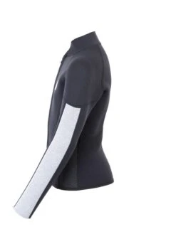 Two Bare Feet Junior Perspective Full Zip 2.5mm Wetsuit Jacket (Black/Grey/Grey) -Ocean Glide Ready kids perspective full zip jacket black grey grey 3