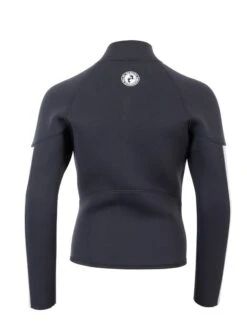 Two Bare Feet Junior Perspective Full Zip 2.5mm Wetsuit Jacket (Black/Grey/Grey) -Ocean Glide Ready kids perspective full zip jacket black grey grey 5