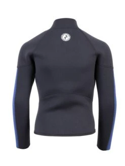 Two Bare Feet Junior Perspective Half Zip 2.5mm Wetsuit Jacket And Shorts Set (Black/Blue) -Ocean Glide Ready kids perspective half zip jacket black blue denim vista shorts 6