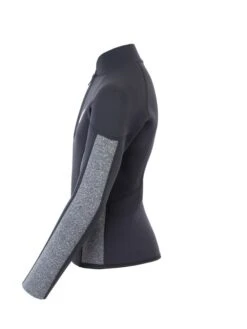 Two Bare Feet Junior Perspective Half Zip 2.5mm Wetsuit Jacket (Black/Grey) -Ocean Glide Ready kids perspective half zip jacket black delta 3