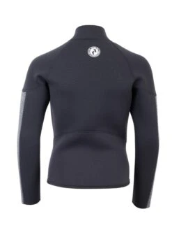 Two Bare Feet Junior Perspective Half Zip 2.5mm Wetsuit Jacket (Black/Grey) -Ocean Glide Ready kids perspective half zip jacket black delta 5