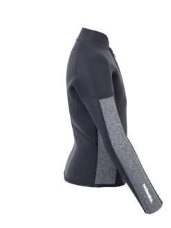 Two Bare Feet Junior Perspective Half Zip 2.5mm Wetsuit Jacket (Black/Grey) -Ocean Glide Ready kids perspective half zip jacket black delta 7