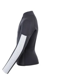 Two Bare Feet Junior Perspective Half Zip 2.5mm Wetsuit Jacket (Black/Grey/Grey) -Ocean Glide Ready kids prespective half zip jacket black grey grey 3