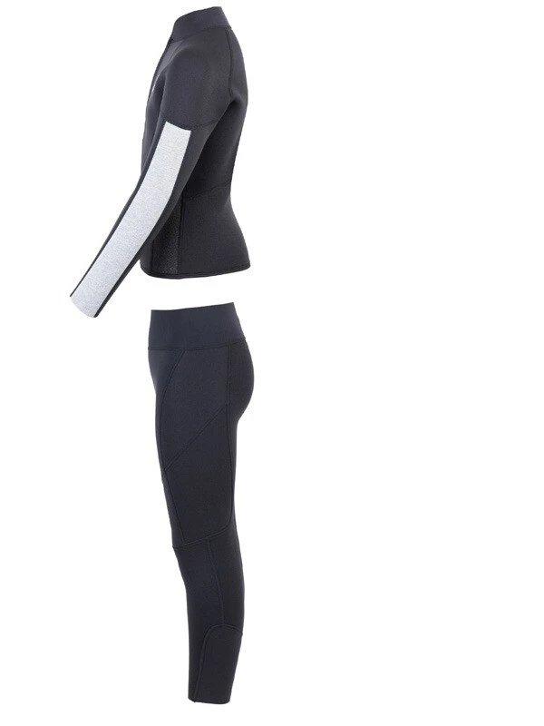Two Bare Feet Junior Perspective Half Zip 2.5mm Wetsuit Jacket And Pants Set (Black/Grey/Grey) 4 Two Bare Feet Junior Perspective Half Zip 2.5mm Wetsuit Jacket And Pants Set (Black/Grey/Grey) - Image 4