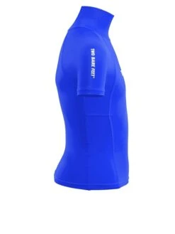 Two Bare Feet Junior "Logo" Short Sleeve Rash Vest (Blue) -Ocean Glide Ready kids short sleeve blue 7