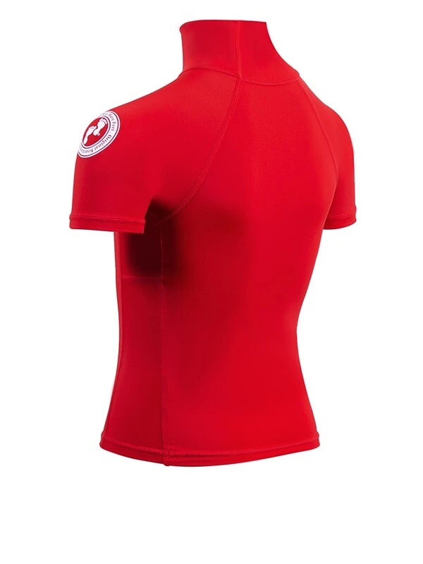 Two Bare Feet Junior "Logo" Short Sleeve Rash Vest (Red) 4 Two Bare Feet Junior "Logo" Short Sleeve Rash Vest (Red) - Image 4