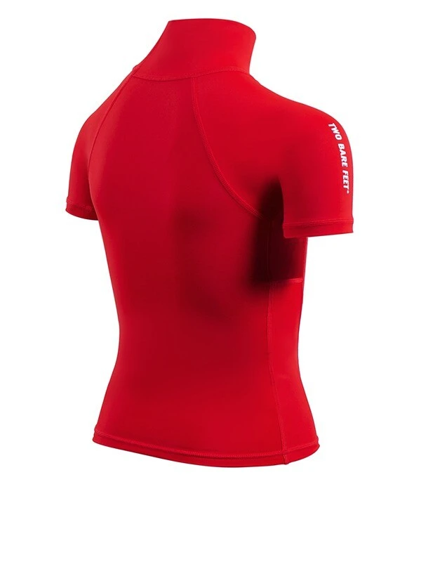 Two Bare Feet Junior "Logo" Short Sleeve Rash Vest (Red) 6 Two Bare Feet Junior "Logo" Short Sleeve Rash Vest (Red) - Image 6