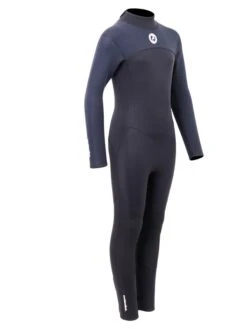Two Bare Feet Thunderclap 4/3mm Junior Winter Wetsuit (Black) -Ocean Glide Ready kids thunderclap full 4.3 wetsuit black 8 2