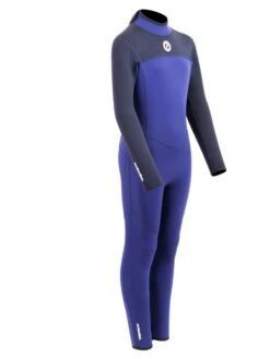 Two Bare Feet Thunderclap 5/4mm Junior Winter Wetsuit (Navy) -Ocean Glide Ready kids thunderclap full 4.3 wetsuit navy 8