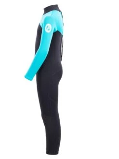 Two Bare Feet Thunderclap 2.5mm Junior Wetsuit (Aqua / Black) -Ocean Glide Ready kids thunderclap full wetsuit aqua 3