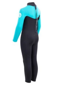 Two Bare Feet Thunderclap 2.5mm Junior Wetsuit (Aqua / Black) -Ocean Glide Ready kids thunderclap full wetsuit aqua 4