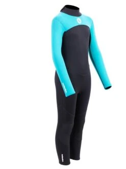 Two Bare Feet Thunderclap 2.5mm Junior Wetsuit (Aqua / Black) -Ocean Glide Ready kids thunderclap full wetsuit aqua 8