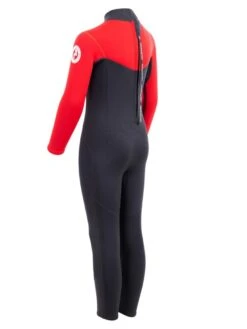 Two Bare Feet Thunderclap 2.5mm Junior Wetsuit (Red / Black) -Ocean Glide Ready kids thunderclap full wetsuit red 4 1