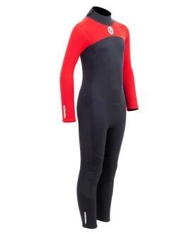 Two Bare Feet Thunderclap 2.5mm Junior Wetsuit (Red / Black) -Ocean Glide Ready kids thunderclap full wetsuit red 8 1