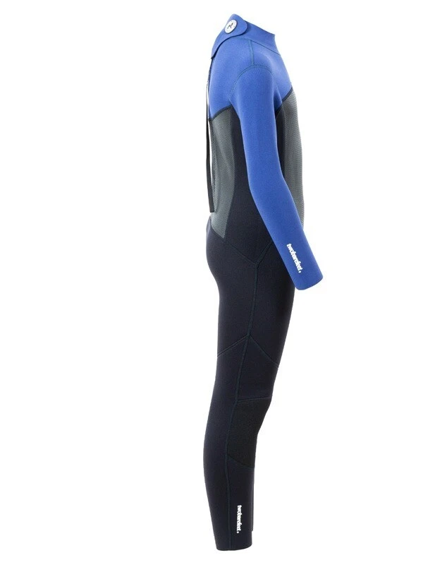 Two Bare Feet Thunderclap Pro 4/3mm Junior Winter Wetsuit (Black / Blue) 7 Two Bare Feet Thunderclap Pro 4/3mm Junior Winter Wetsuit (Black / Blue) - Image 7