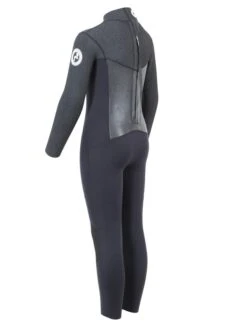 Two Bare Feet Thunderclap Pro 3/2mm Junior Wetsuit (Black / Dark Grey) -Ocean Glide Ready kids thunderclap pro dark grey 4