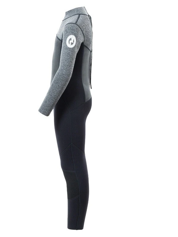 Two Bare Feet Thunderclap Pro 3/2mm Junior Wetsuit (Black / Delta Grey) 3 Two Bare Feet Thunderclap Pro 3/2mm Junior Wetsuit (Black / Delta Grey) - Image 3