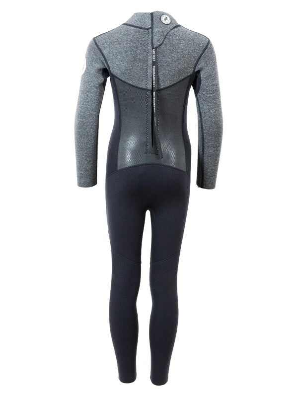 Two Bare Feet Thunderclap Pro 3/2mm Junior Wetsuit (Black / Delta Grey) 5 Two Bare Feet Thunderclap Pro 3/2mm Junior Wetsuit (Black / Delta Grey) - Image 5