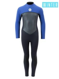 Two Bare Feet Thunderclap Pro 5/4mm Junior Winter Wetsuit (Black / Blue)