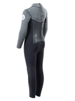 Two Bare Feet Thunderclap Pro 5/4mm Junior Winter Wetsuit (Black / Delta Grey) -Ocean Glide Ready kids thunderclap pro 4.3 grey 4 2