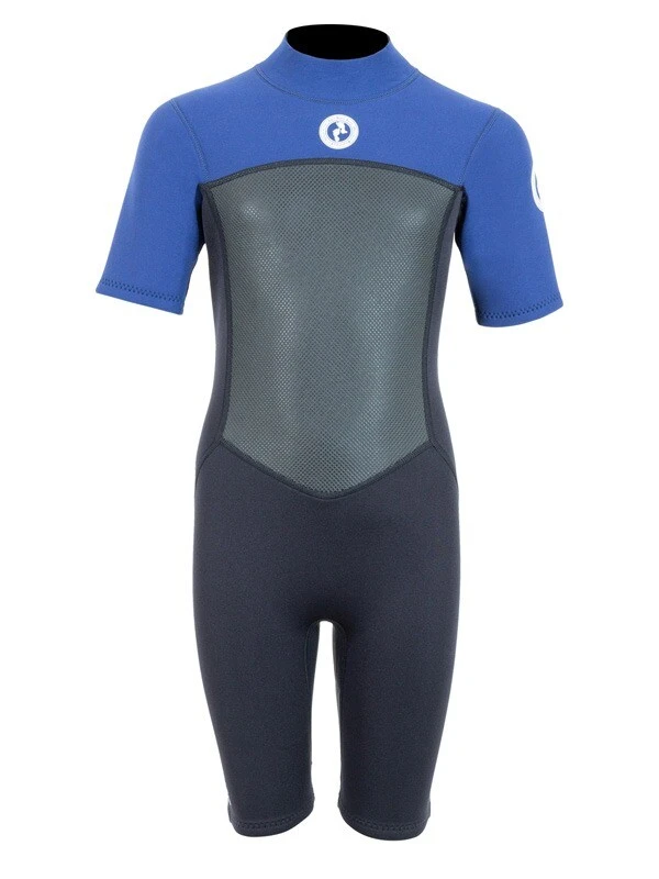 Two Bare Feet Thunderclap Pro 3/2mm Junior Shorty Wetsuit (Black/Blue) 1 Two Bare Feet Thunderclap Pro 3/2mm Junior Shorty Wetsuit (Black/Blue)